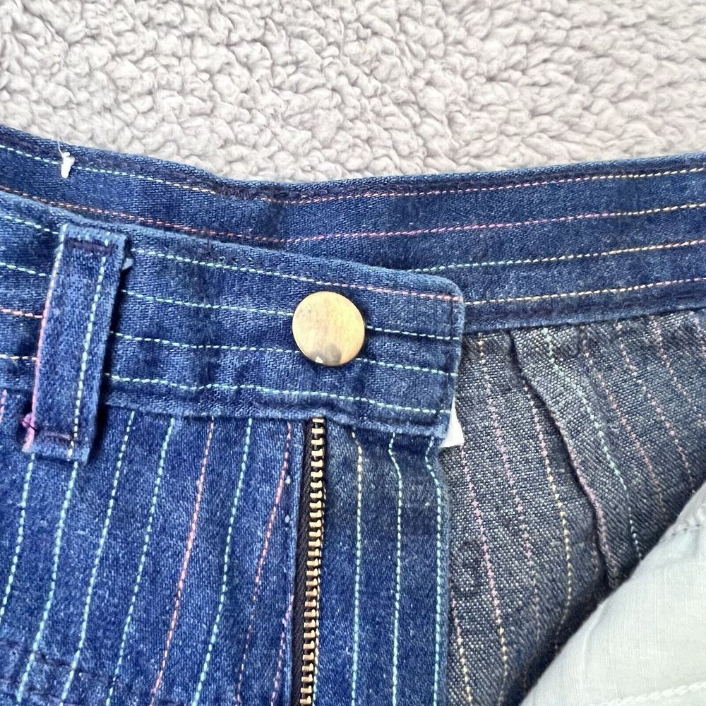 VTG L'ECHARDE Splinter's Inc. Pinstripe High Waist Pleated Denim Pants Size 5 - Picture 6 of 16